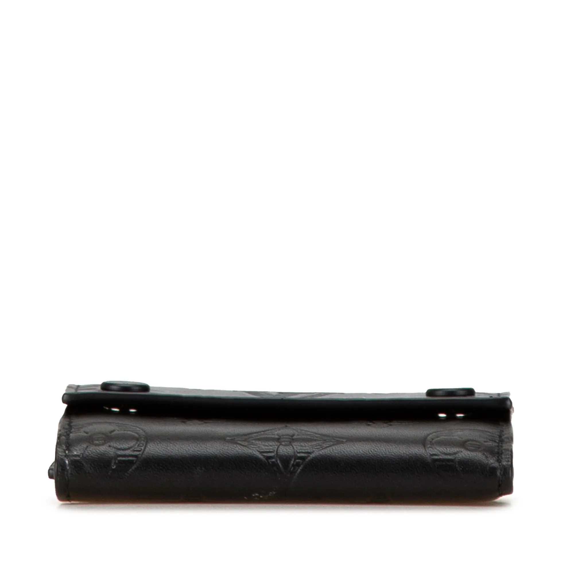 Black Louis Vuitton Monogram Shadow Discovery Compact Wallet