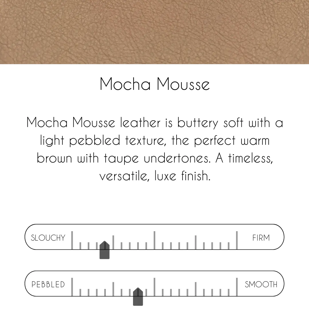 Britt Belt Bag In Mocha Mousse Leather | Upcycled GG