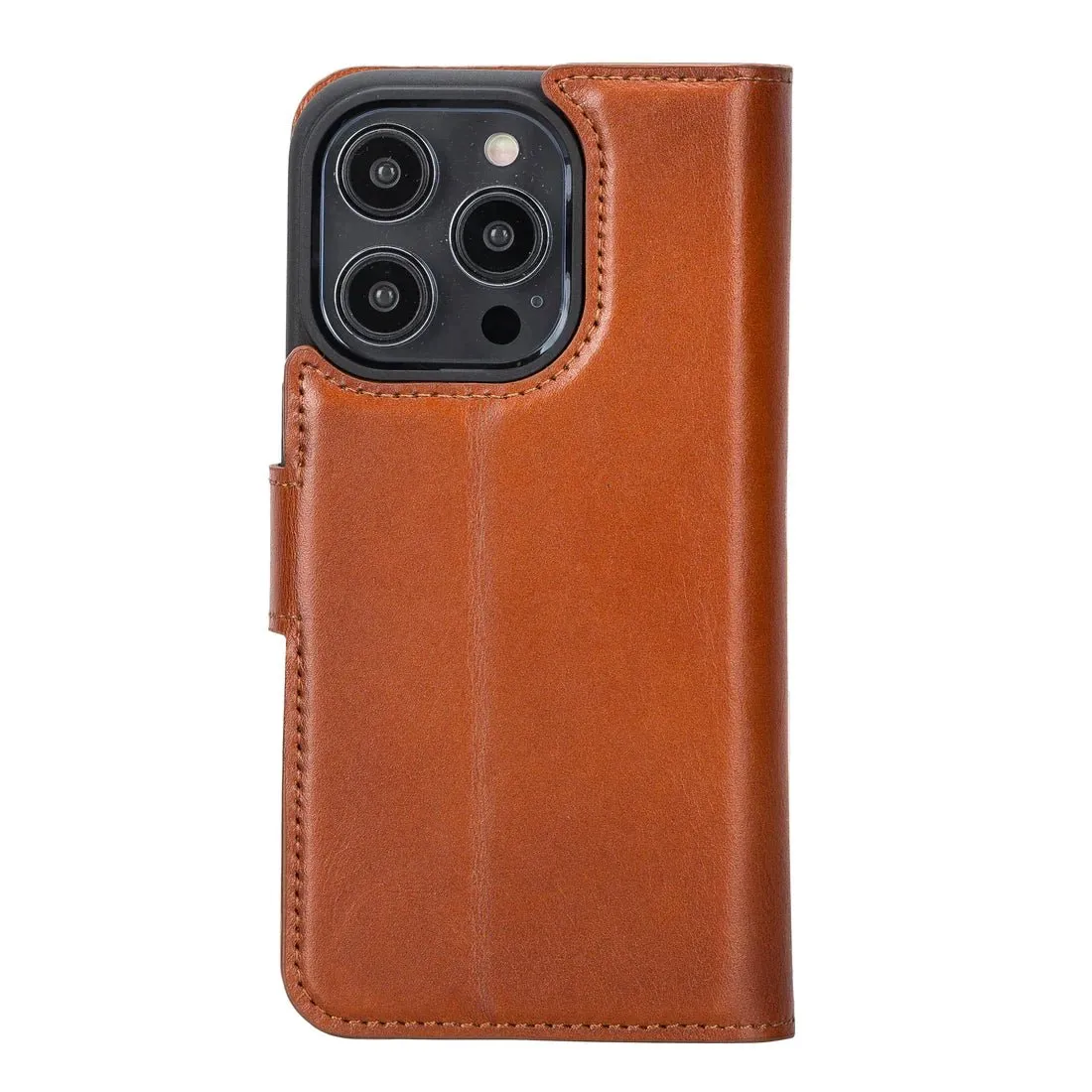 Carter iPhone 15 Pro Wallet Case, Burnished Tan
