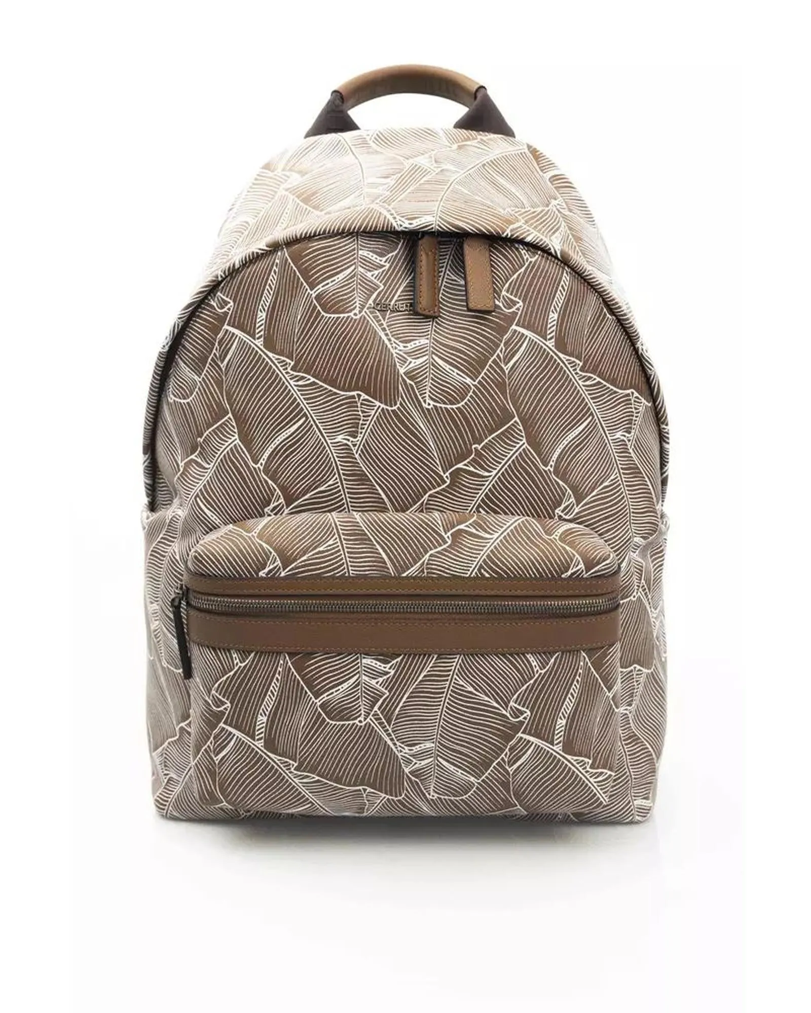 Cerruti 1881  Tropical Leaf Print Backpack for Men
