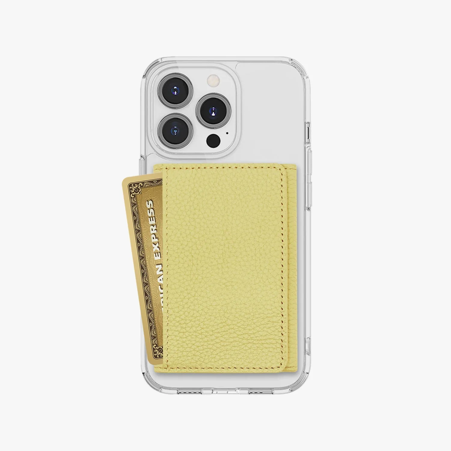 iPhone 15 Pro Max HD Clear Case with MagSafe Trifold Wallet Set