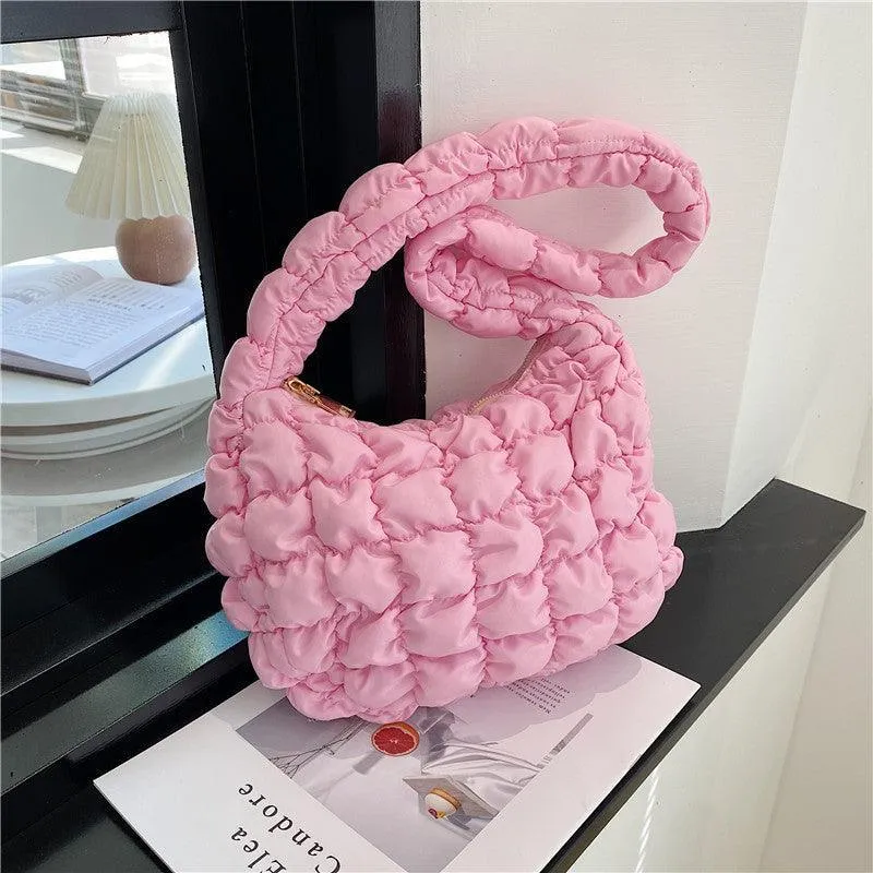 Ladies Puffer Cloud Bag Purse Crossbody Handbag SKAB008