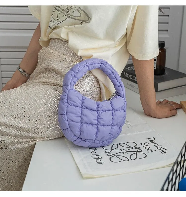 Ladies Puffer Cloud Bag Purse Tote Handbag Slouch Bag SKAB003