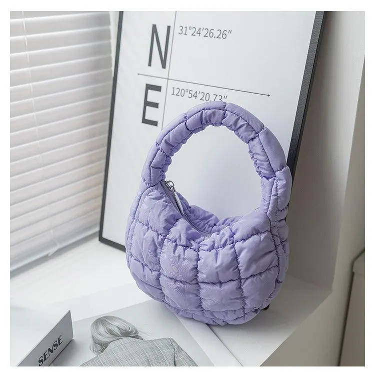 Ladies Puffer Cloud Bag Purse Tote Handbag Slouch Bag SKAB003
