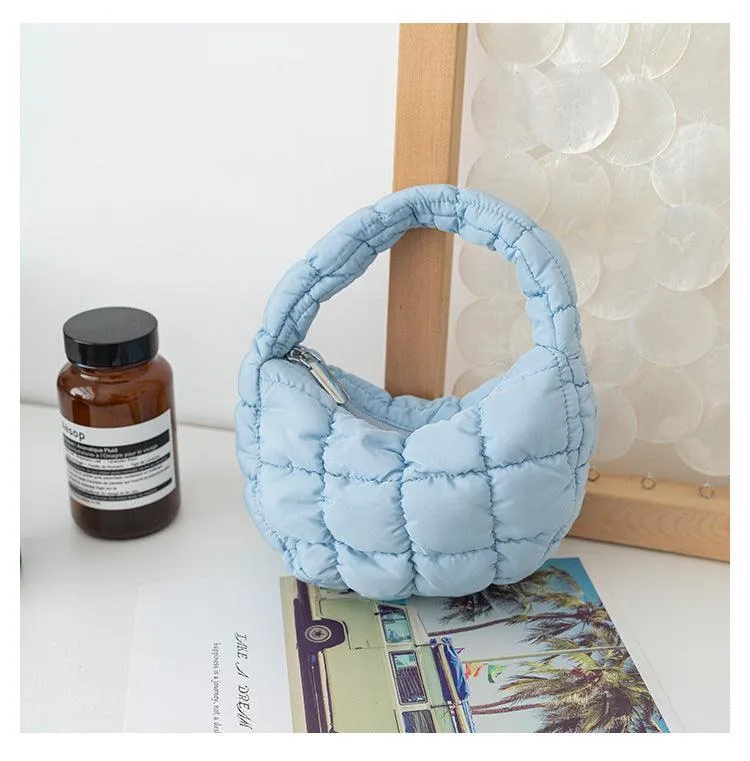 Ladies Puffer Cloud Bag Purse Tote Handbag Slouch Bag SKAB003