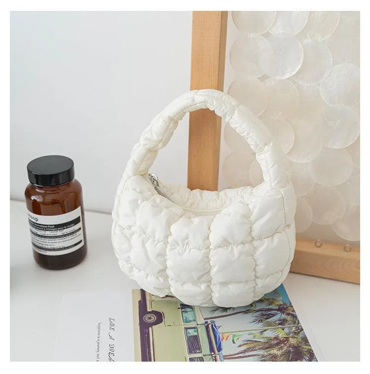 Ladies Puffer Cloud Bag Purse Tote Handbag Slouch Bag SKAB003