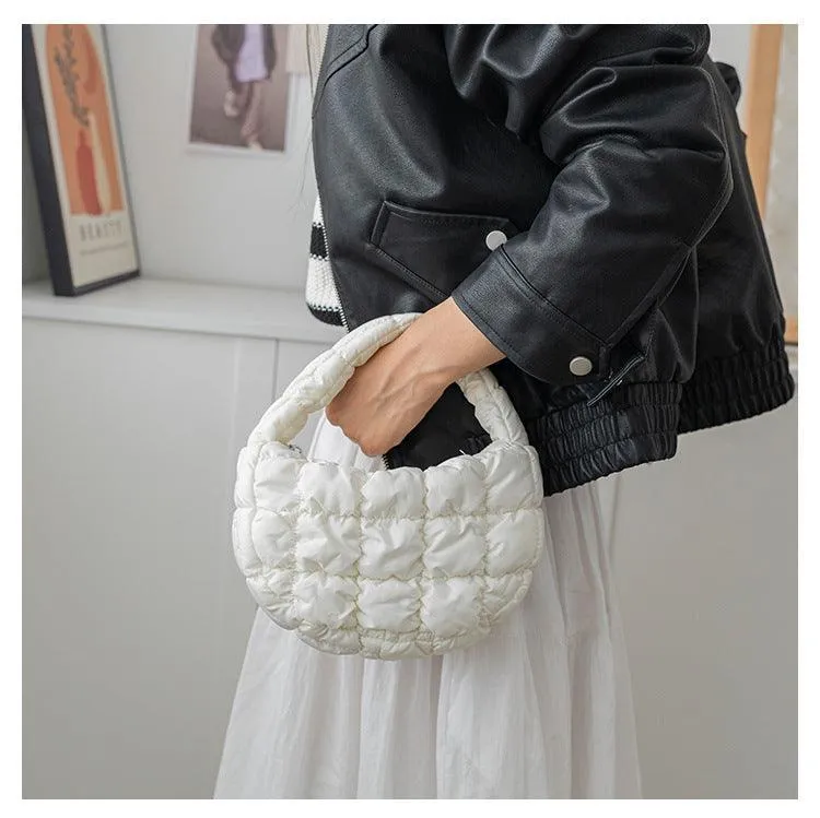 Ladies Puffer Cloud Bag Purse Tote Handbag Slouch Bag SKAB003