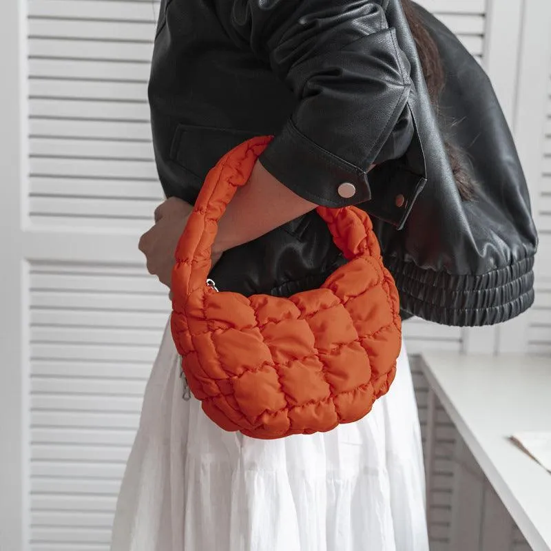 Ladies Puffer Cloud Bag Purse Tote Handbag Slouch Bag SKAB003