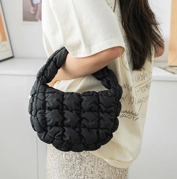 Ladies Puffer Cloud Bag Purse Tote Handbag Slouch Bag SKAB003