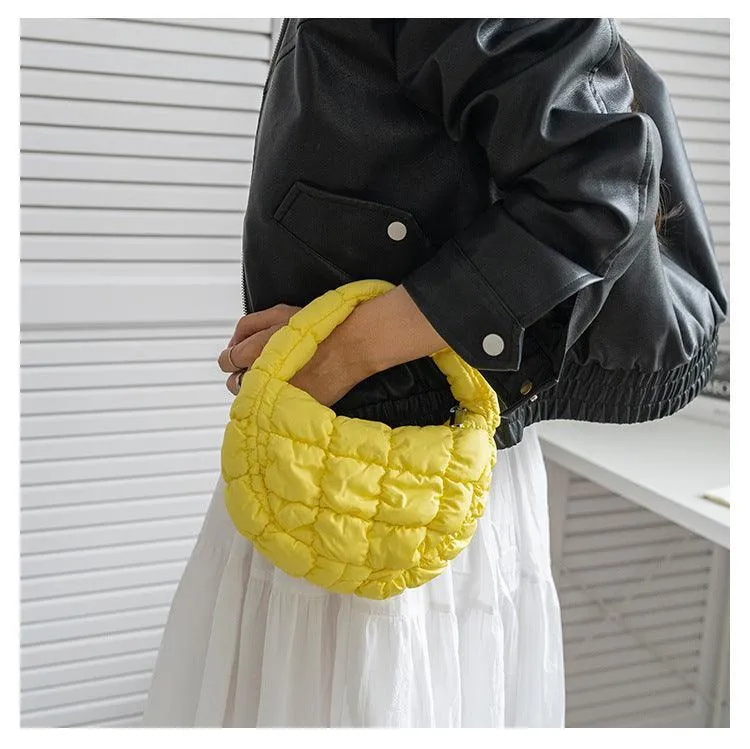 Ladies Puffer Cloud Bag Purse Tote Handbag Slouch Bag SKAB003