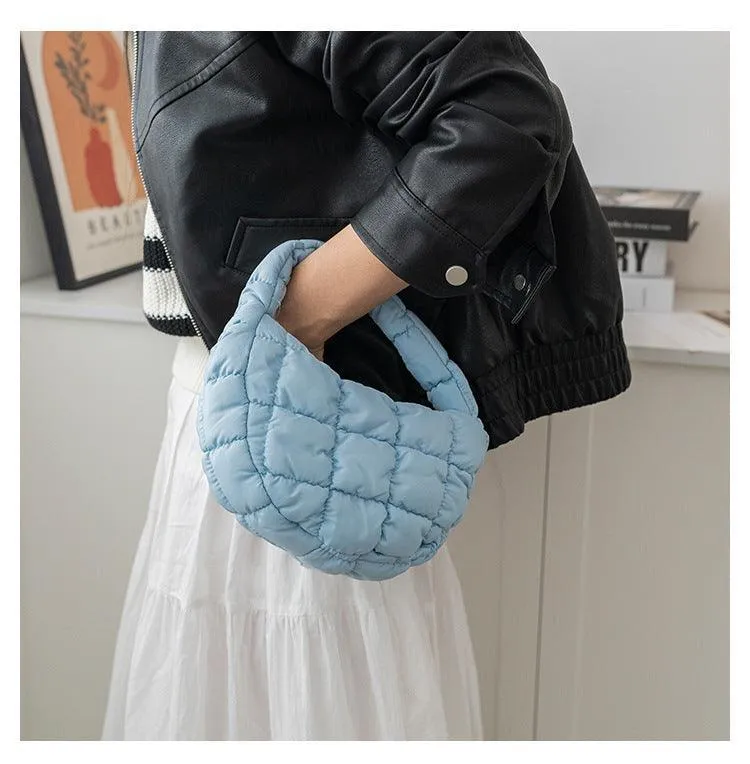 Ladies Puffer Cloud Bag Purse Tote Handbag Slouch Bag SKAB003