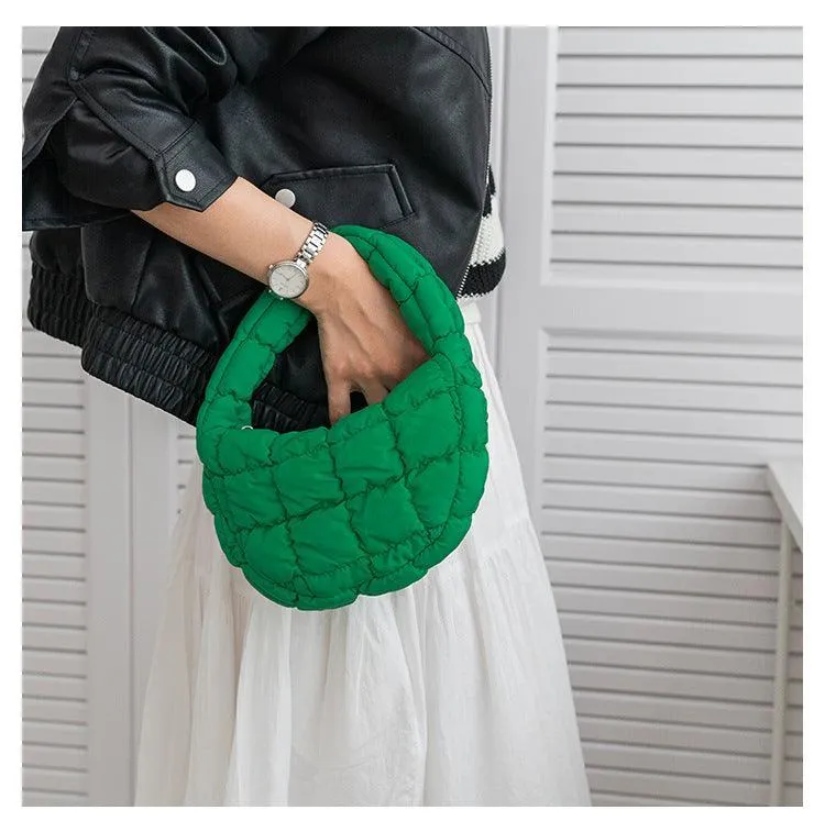 Ladies Puffer Cloud Bag Purse Tote Handbag Slouch Bag SKAB003