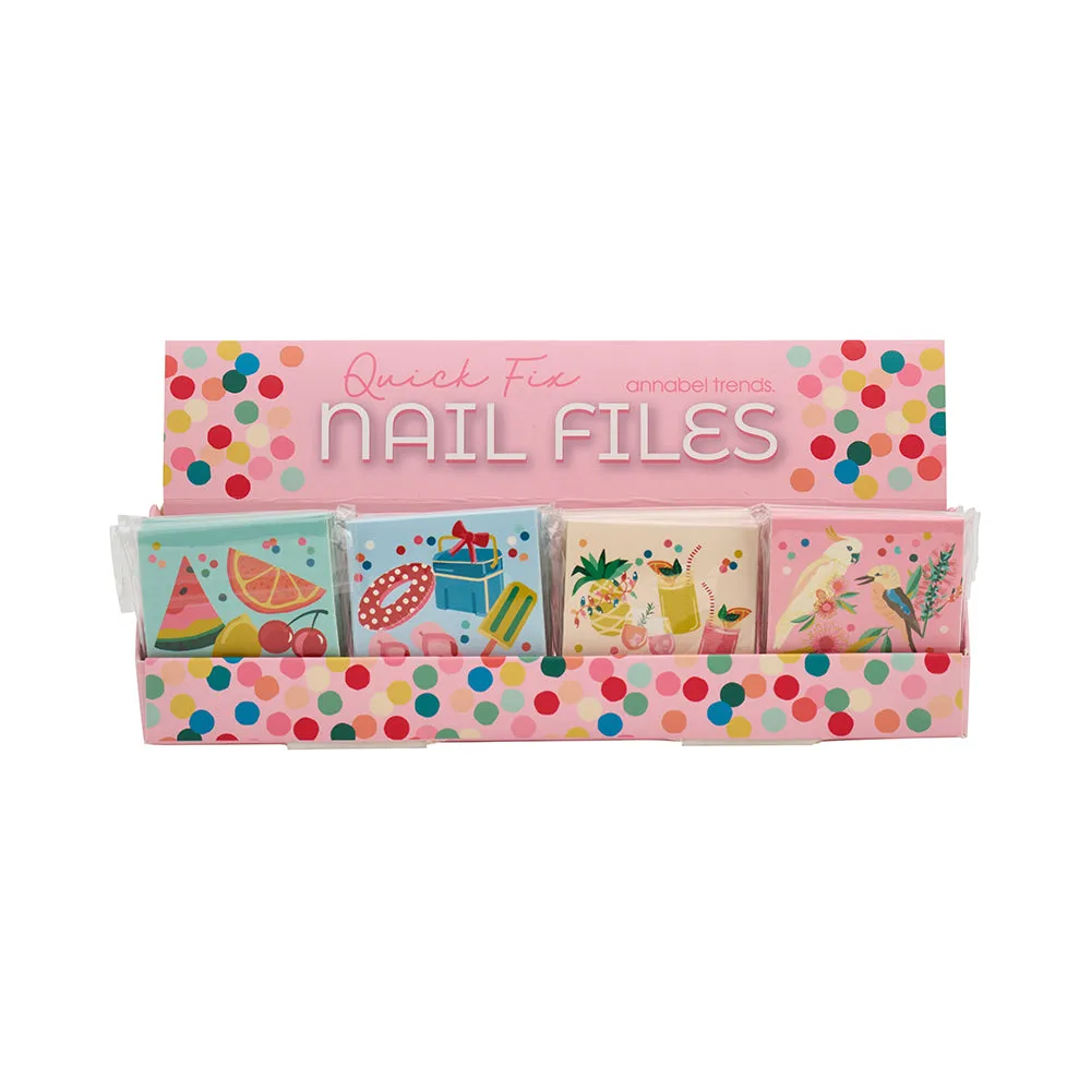 Quick Fix Nail Files - Holiday - Counter Pack of 48