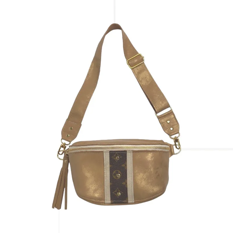 Upcycled LV Belt Bag in Bronze Leather | Britt