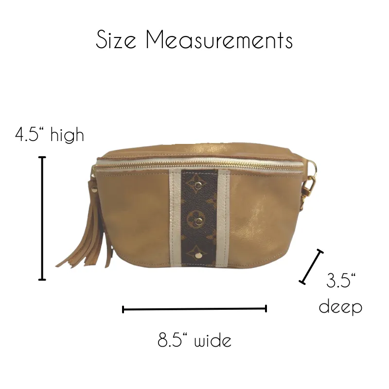 Upcycled LV Belt Bag in Bronze Leather | Britt
